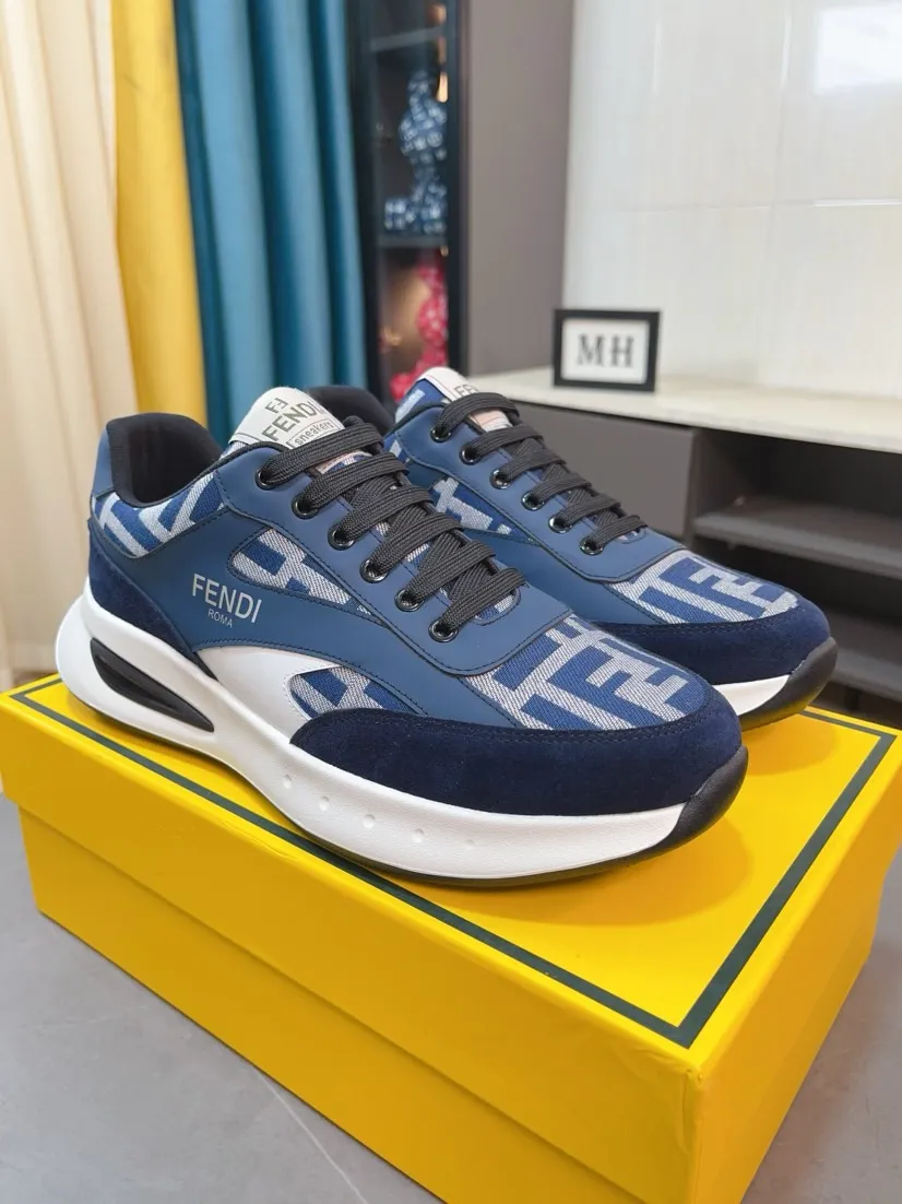 Men's men's shoes💰440🌹🌹[FENDI] Best-selling official website world premiere🔝Men's high-end brand of high-end shoes official website latest series: uppers are made of imported cowhide with specially designed fabrics➕mesh breathable lining. Make walking more convenient and comfortable! Compared with the official quality, Midea’s 1:1 replica. Create a fashionable personality to set off your uniqueness! A must-have for trendy men! Classic style. Men's sizes: 38-44.